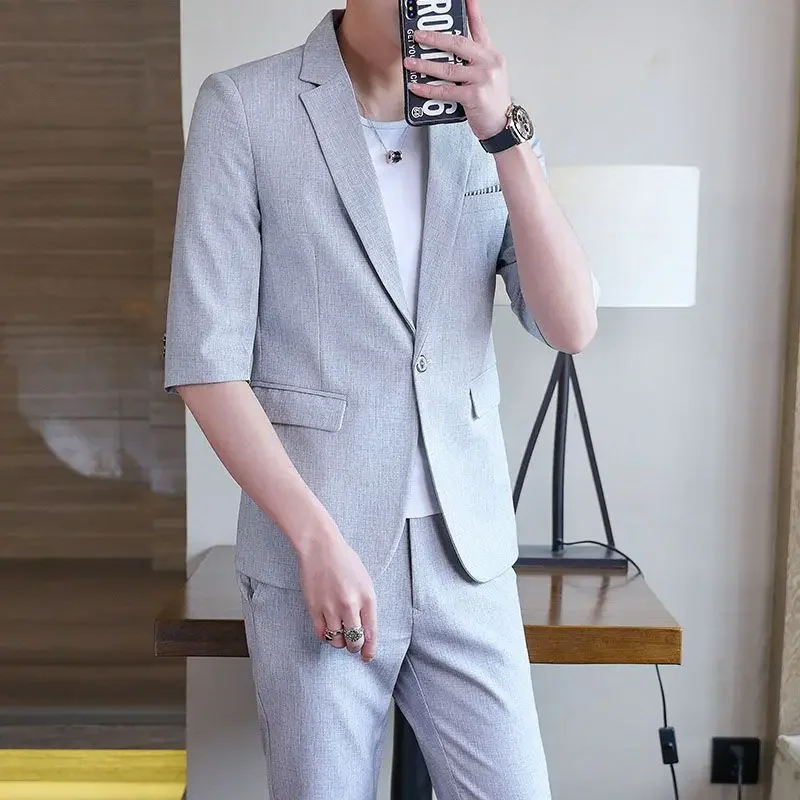B287-New autumn and winter men's suits striped trousers fashionable casual suits groom groomsmen dress
B287-New autumn and winter men's suits striped trousers fashionable casual suits groom groomsmen dress