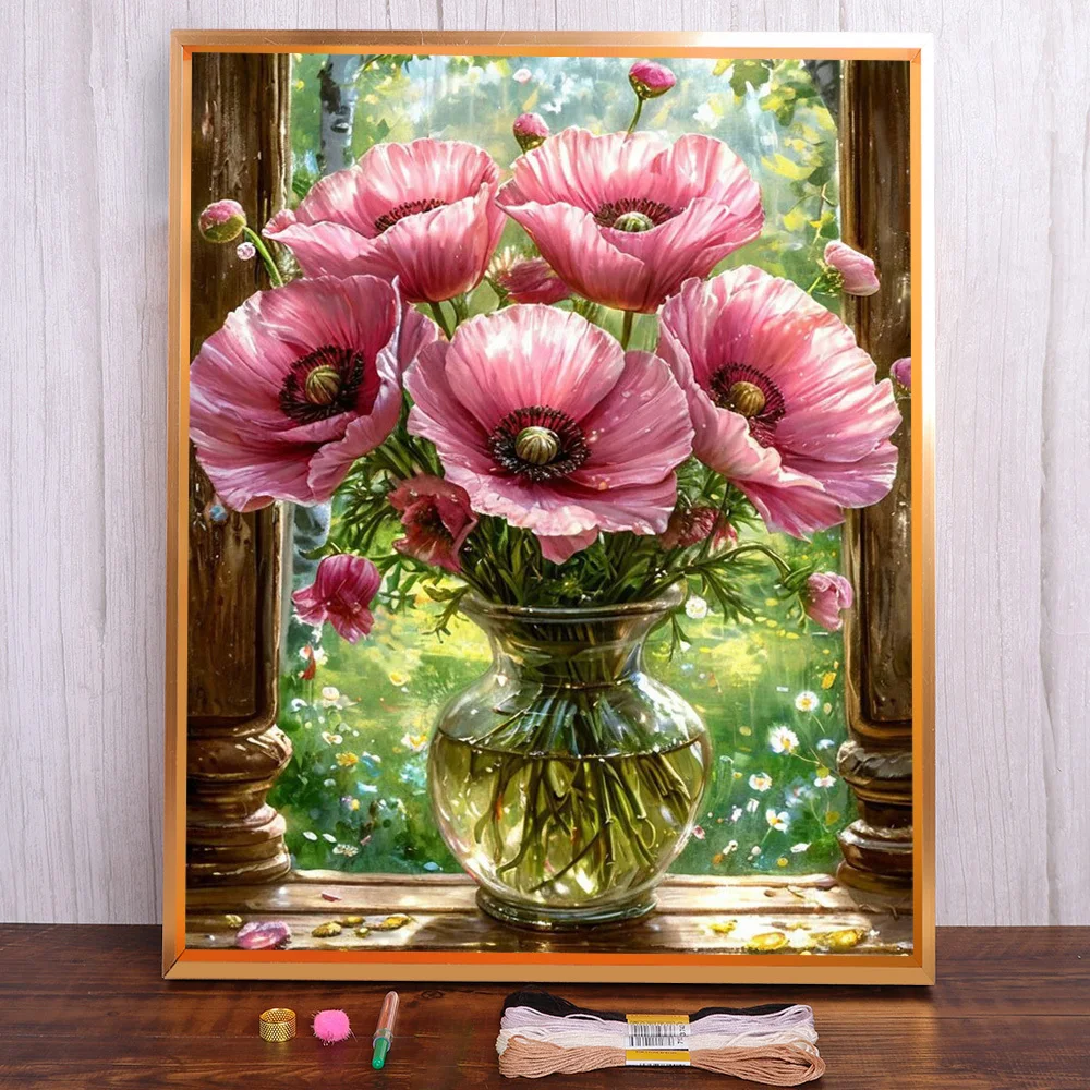 Flower Poppy Printed Fabric Cross Stitch Patterns Embroidery Needlework Painting Sewing Handiwork Floss Home Decor Different
Flower Poppy Printed Fabric Cross Stitch Patterns Embroidery Needlework Painting Sewing Handiwork Floss Home Decor Different