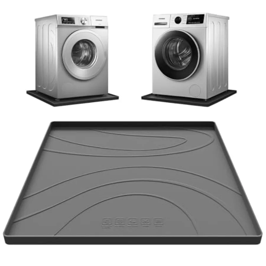 Washing Machine Drain Pan Silicone mat, Large 33" X 30" Non-Slip Waterproof Washer Drip Tray, Raised Edge Drip Mat for Under Dr
Washing Machine Drain Pan Silicone mat, Large 33" X 30" Non-Slip Waterproof Washer Drip Tray, Raised Edge Drip Mat for Under Dr