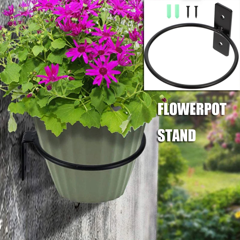 Plant Wall-mounted Flower Pot Rack Hanging Holder Household Stand Outdoor Planter Indoor Hanging Holders for outside Black
Plant Wall-mounted Flower Pot Rack Hanging Holder Household Stand Outdoor Planter Indoor Hanging Holders for outside Black