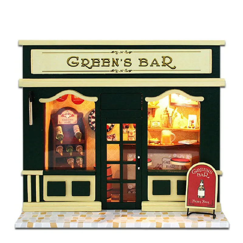 European Store Doll Houses DIY Wooden Dollhouse Miniature Furniture With LED Light Kit Assemble Toy Children Birthday Gift
European Store Doll Houses DIY Wooden Dollhouse Miniature Furniture With LED Light Kit Assemble Toy Children Birthday Gift