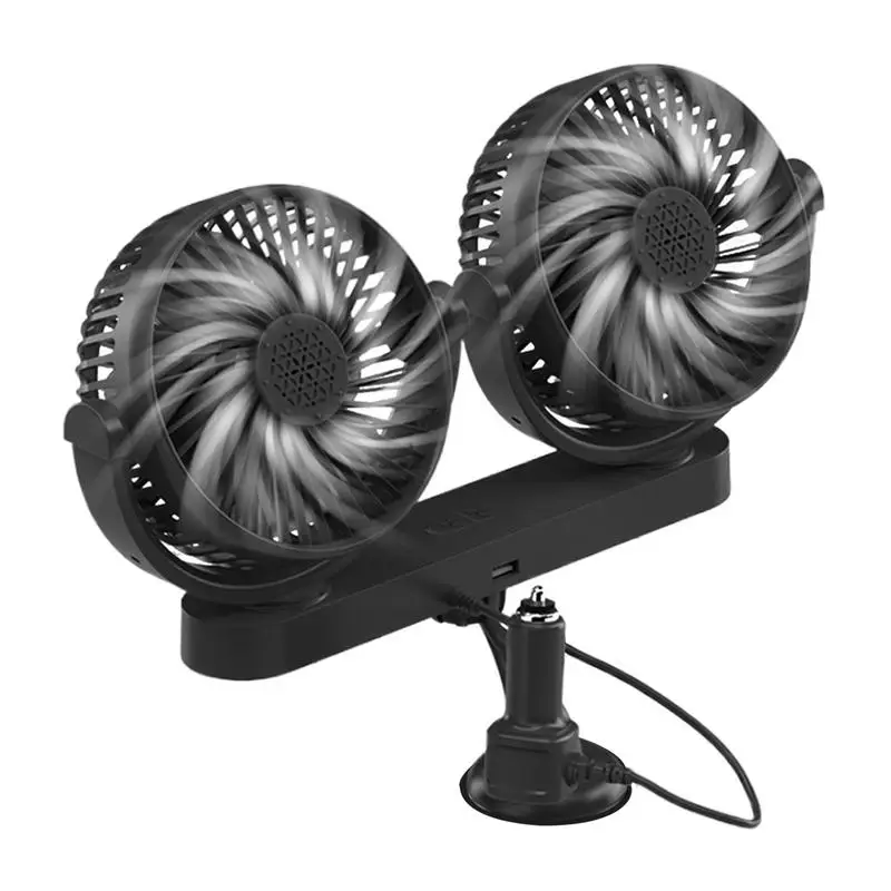 Car Fan USB Powered Car Portable Fan Double Headed Cool Gadgets 3 Speeds 360 Degree Rotatable Air Circulation Vehicle
Car Fan USB Powered Car Portable Fan Double Headed Cool Gadgets 3 Speeds 360 Degree Rotatable Air Circulation Vehicle