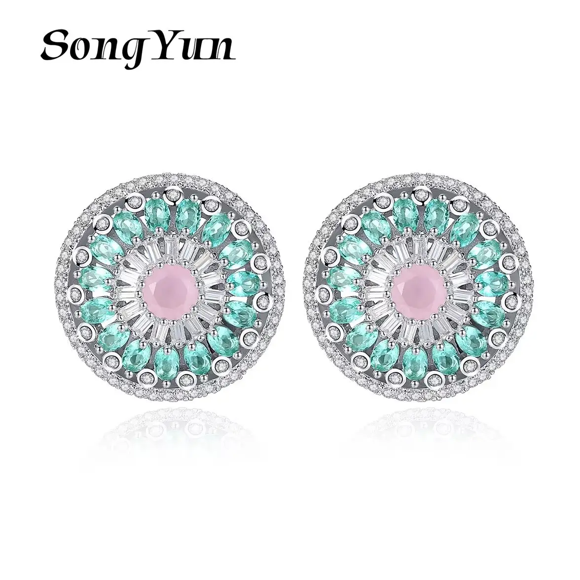 SYYG Jewelry MHT Quality Brass Stud Earrings Dangle CZ 7A Zircon Anniversary Gift Bridal Jewelry Women Earring Jewelry
SYYG Jewelry MHT Quality Brass Stud Earrings Dangle CZ 7A Zircon Anniversary Gift Bridal Jewelry Women Earring Jewelry