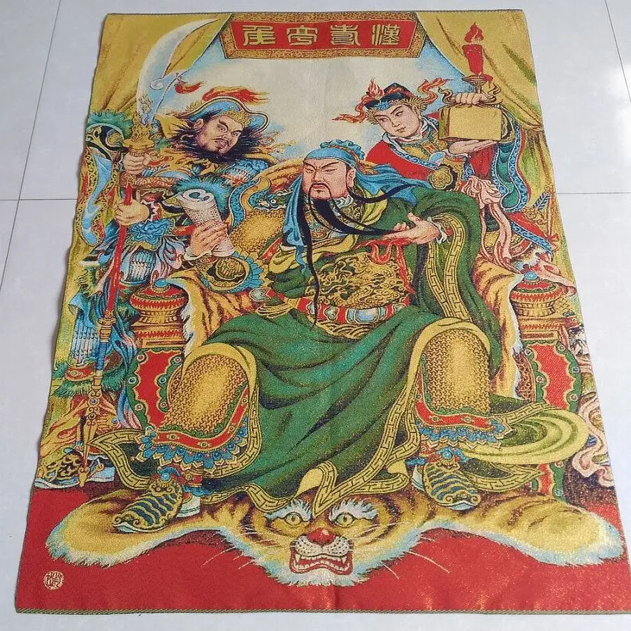 Tibet Tibetan Cloth Silk Fortune-attracting Martial God of Wealth guan yu Thangka Tangka Embroidery Painting
Tibet Tibetan Cloth Silk Fortune-attracting Martial God of Wealth guan yu Thangka Tangka Embroidery Painting