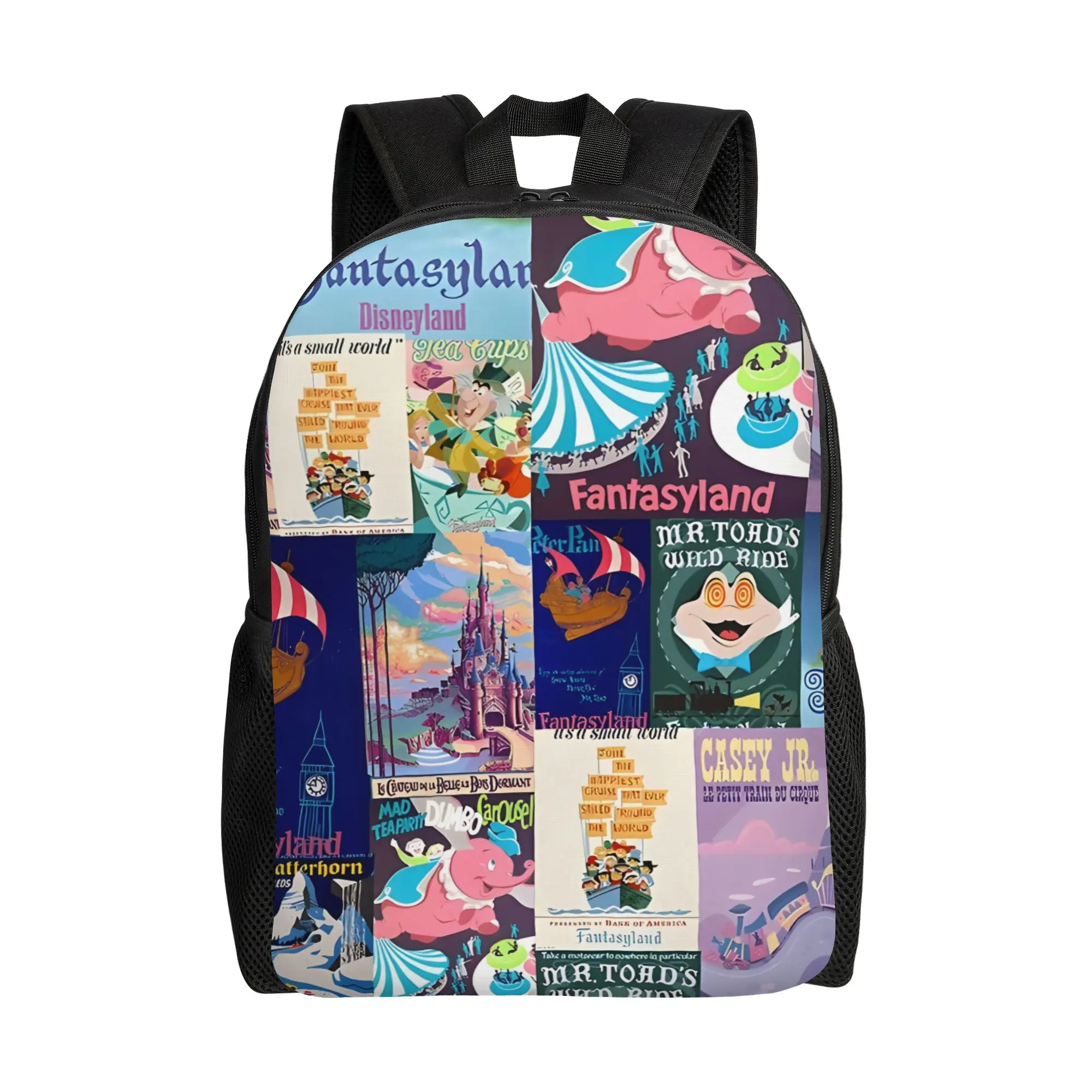 Walt Cartoon Schoolbag Back to school season Fantasyland Theme Park Ride Attraction Posters Versatile Backpack
Walt Cartoon Schoolbag Back to school season Fantasyland Theme Park Ride Attraction Posters Versatile Backpack
