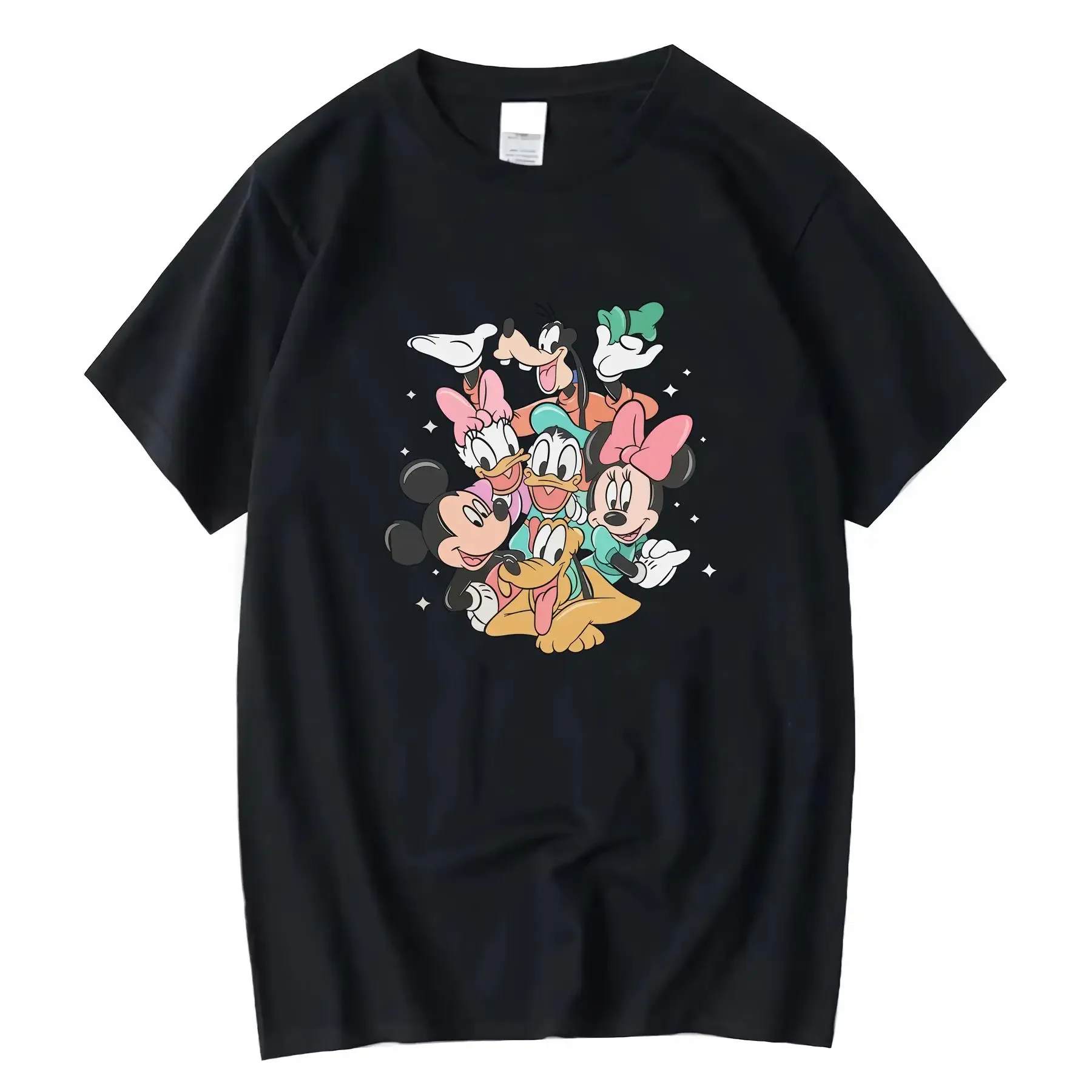 Женская хлопковая футболка с круглым вырезом Disney Mickey And Friends 100, подходящая для всех сезонов, винтажный стираный топ для повседневной носки
Женская хлопковая футболка с круглым вырезом Disney Mickey And Friends 100, подходящая для всех сезонов, винтажный стираный топ для повседневной носки