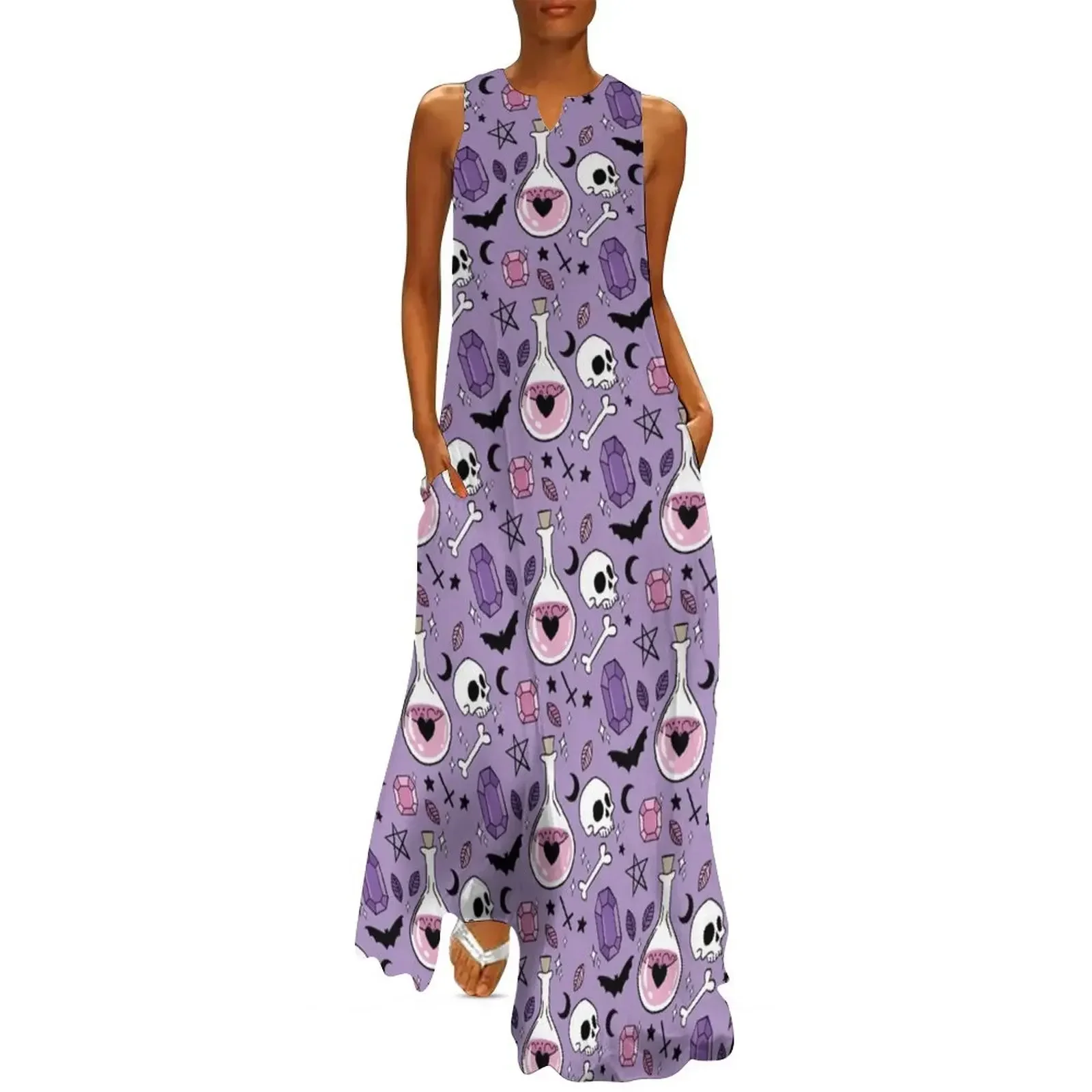 Bats, Bottles & Bones Pattern Long Dress birthday dress for women luxury 2025 party dresses woman women's summer jumpsuit Dress
Bats, Bottles & Bones Pattern Long Dress birthday dress for women luxury 2025 party dresses woman women's summer jumpsuit Dress