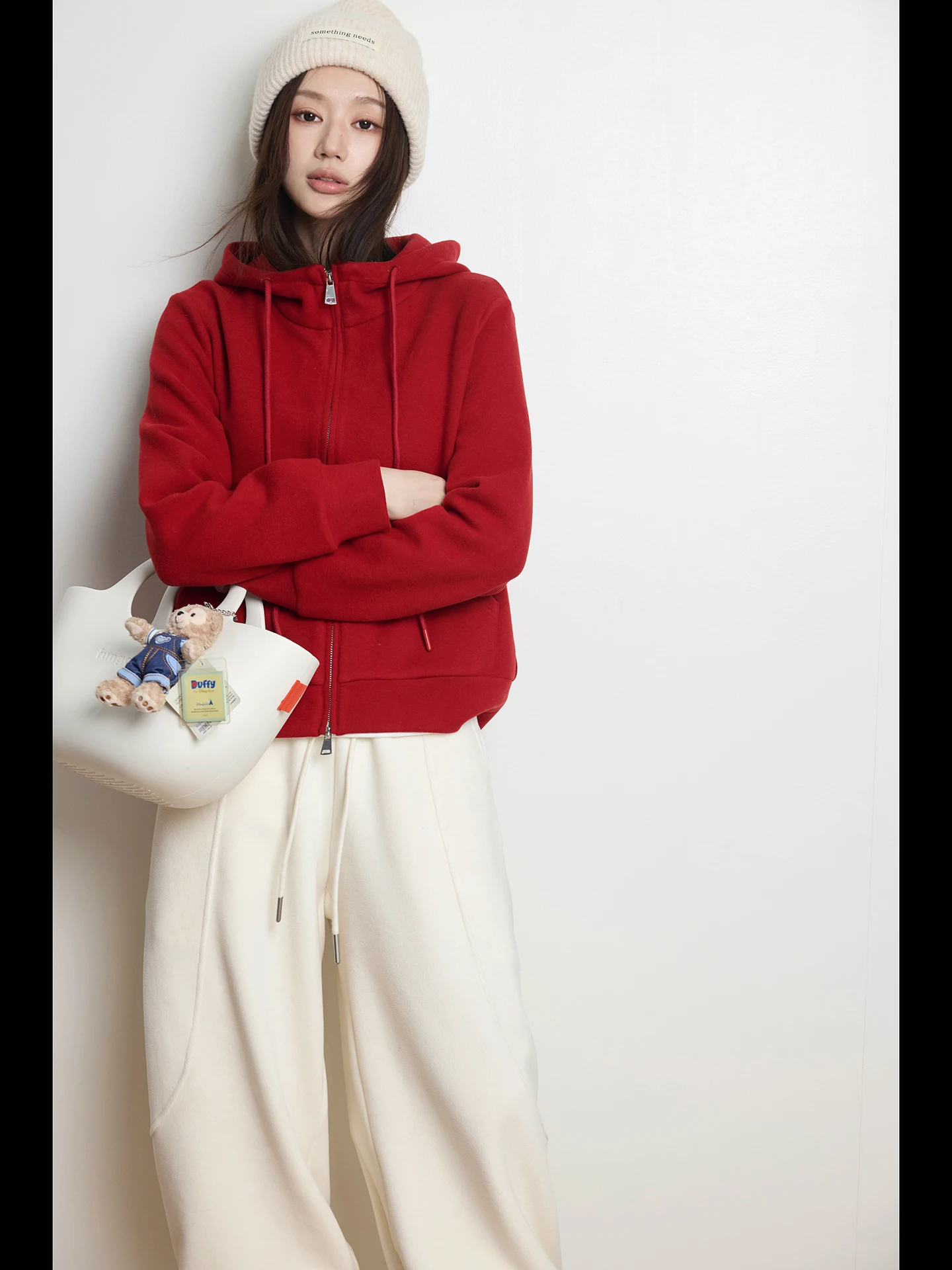 Red Hoodie Sweatirt Double Sided Brued Zipper Slim Fit ort Casual Outerwear for Women Straight Cut Mixed Fabric Winter
Red Hoodie Sweatirt Double Sided Brued Zipper Slim Fit ort Casual Outerwear for Women Straight Cut Mixed Fabric Winter