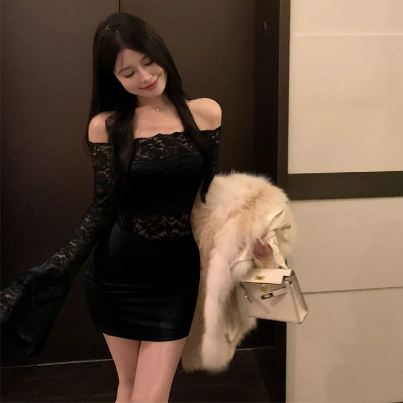 Черные сексуальные женские платья с длинным рукавом на одно плечо для ночного клуба на день рождения в стиле Харадзюку по акции, повседневное молодежное новое женское платье
Черные сексуальные женские платья с длинным рукавом на одно плечо для ночного клуба на день рождения в стиле Харадзюку по акции, повседневное молодежное новое женское платье