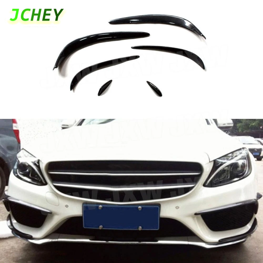 JCHEY Carbon Fiber Front Bumper Side Canards Splitter Spoiler Fog Lamps Trims for Benz C-Class W205 C63 For AMG C200 C260 15-17
JCHEY Carbon Fiber Front Bumper Side Canards Splitter Spoiler Fog Lamps Trims for Benz C-Class W205 C63 For AMG C200 C260 15-17