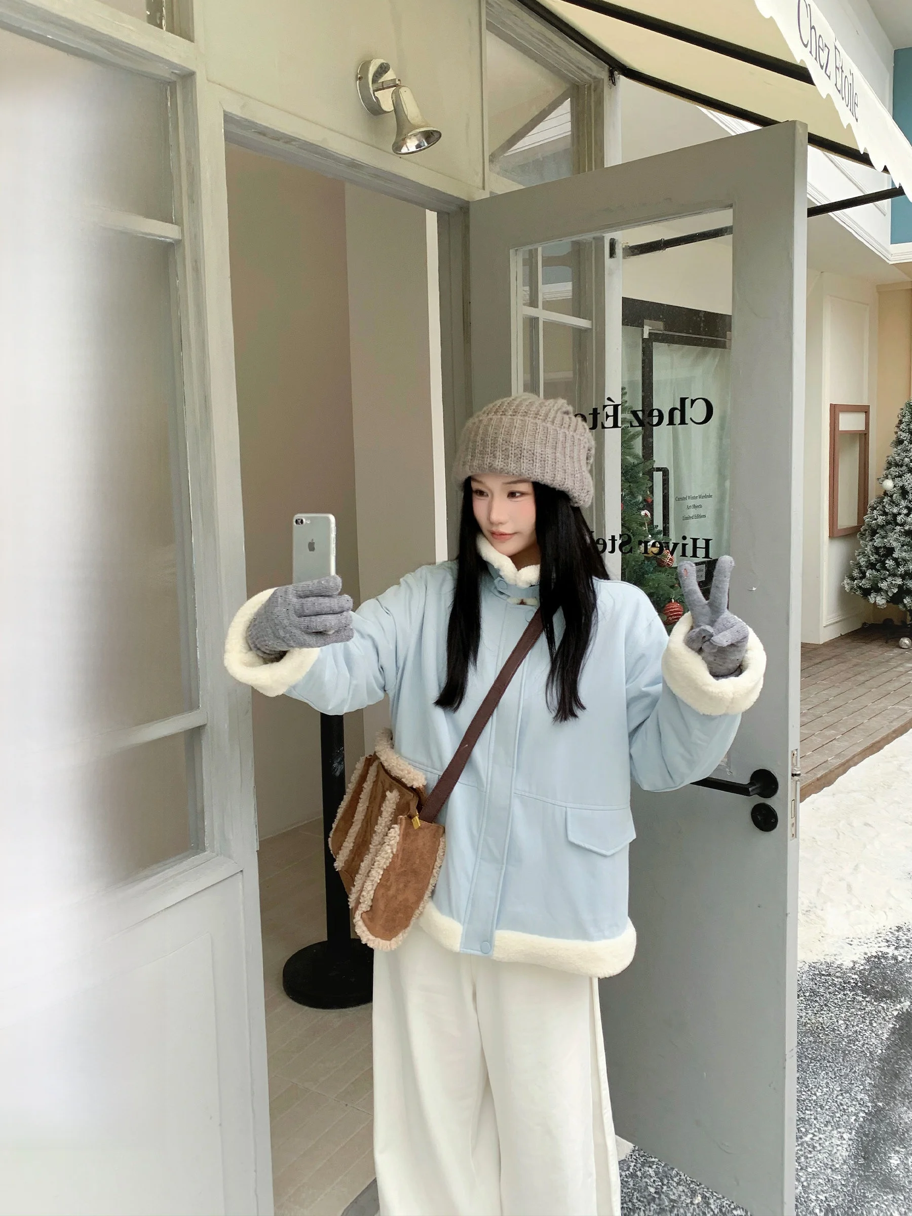 Warm Thickened Cotton Jacket Women's Winter Outerwear Loose Versatile Slimming Coat Commute Style Korean Version Long Sleeve
Warm Thickened Cotton Jacket Women's Winter Outerwear Loose Versatile Slimming Coat Commute Style Korean Version Long Sleeve