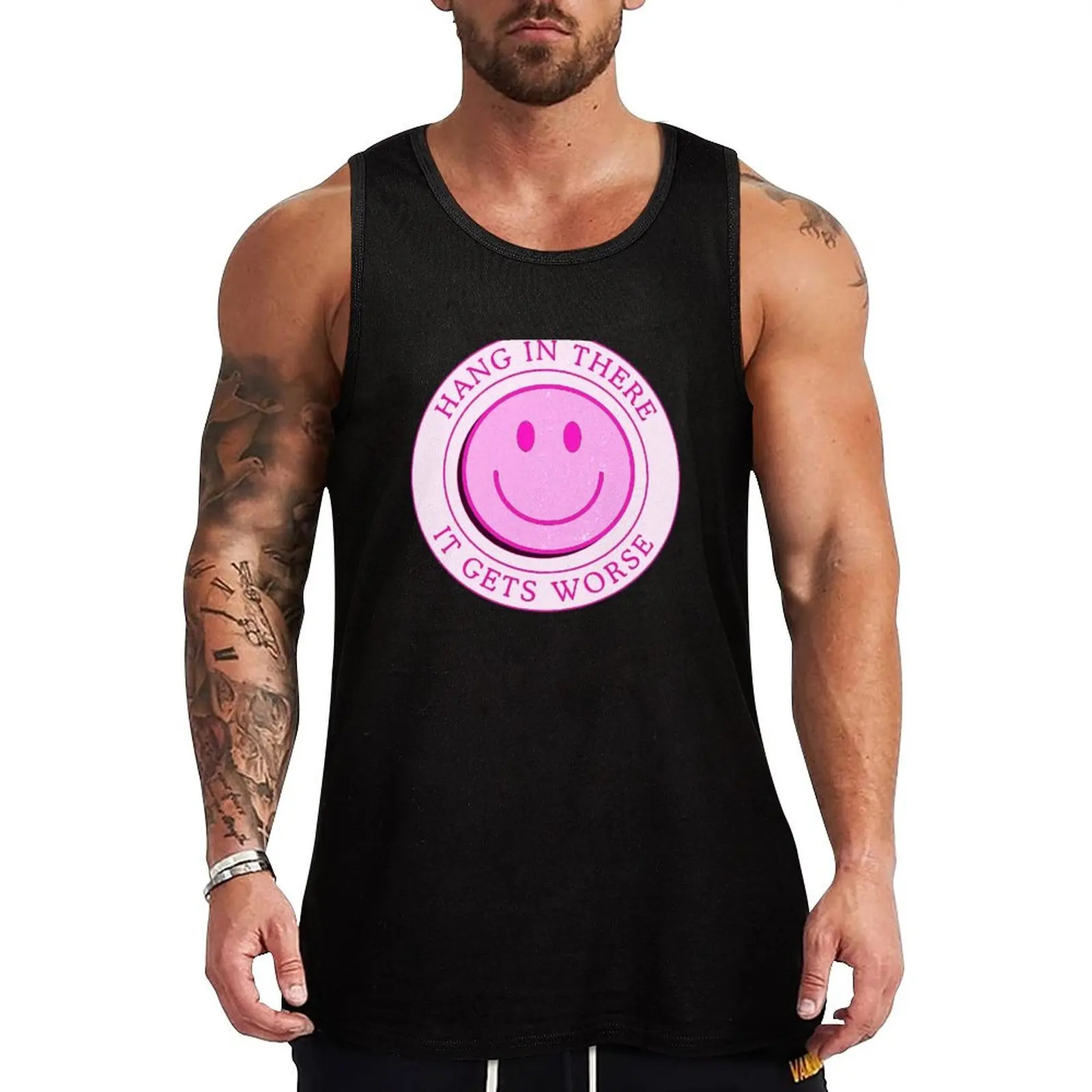 Hang In There It Gets Worse Tank Top t-shirts for men gym clothing Male clothes sports clothes for men
Hang In There It Gets Worse Tank Top t-shirts for men gym clothing Male clothes sports clothes for men