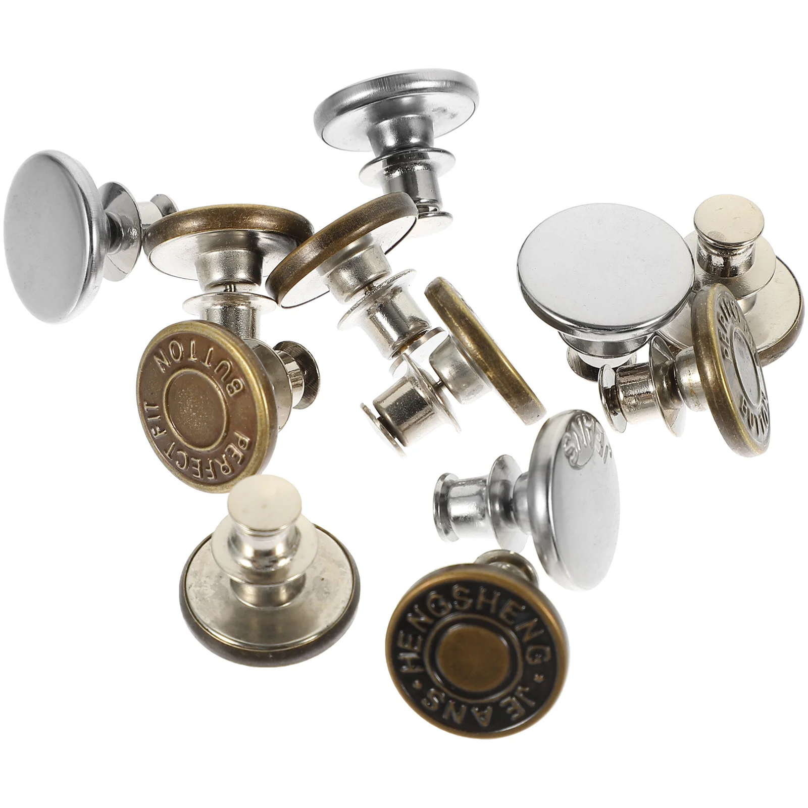 Detachable Buttons Pants Metal Jean for Jeans Fasteners Press Studs Replacement Pin Buckles DIY
Detachable Buttons Pants Metal Jean for Jeans Fasteners Press Studs Replacement Pin Buckles DIY