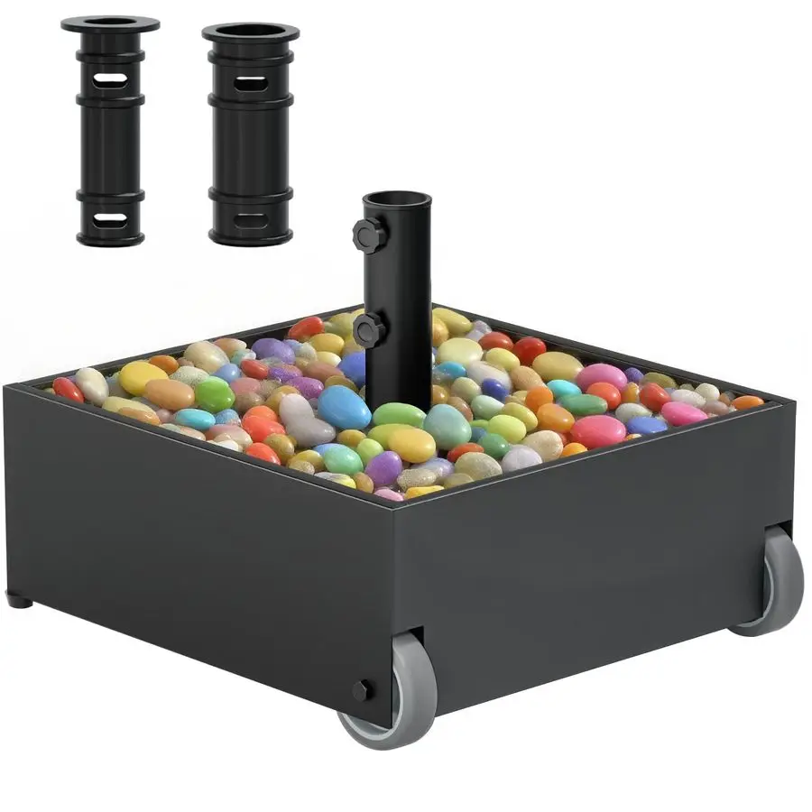 Основание для зонта для патио, сверхмощное, с колесами, емкостью макс. 200 фунтов, заполняемая подставка для зонта, металлический держатель для уличного зонта для
Основание для зонта для патио, сверхмощное, с колесами, емкостью макс. 200 фунтов, заполняемая подставка для зонта, металлический держатель для уличного зонта для