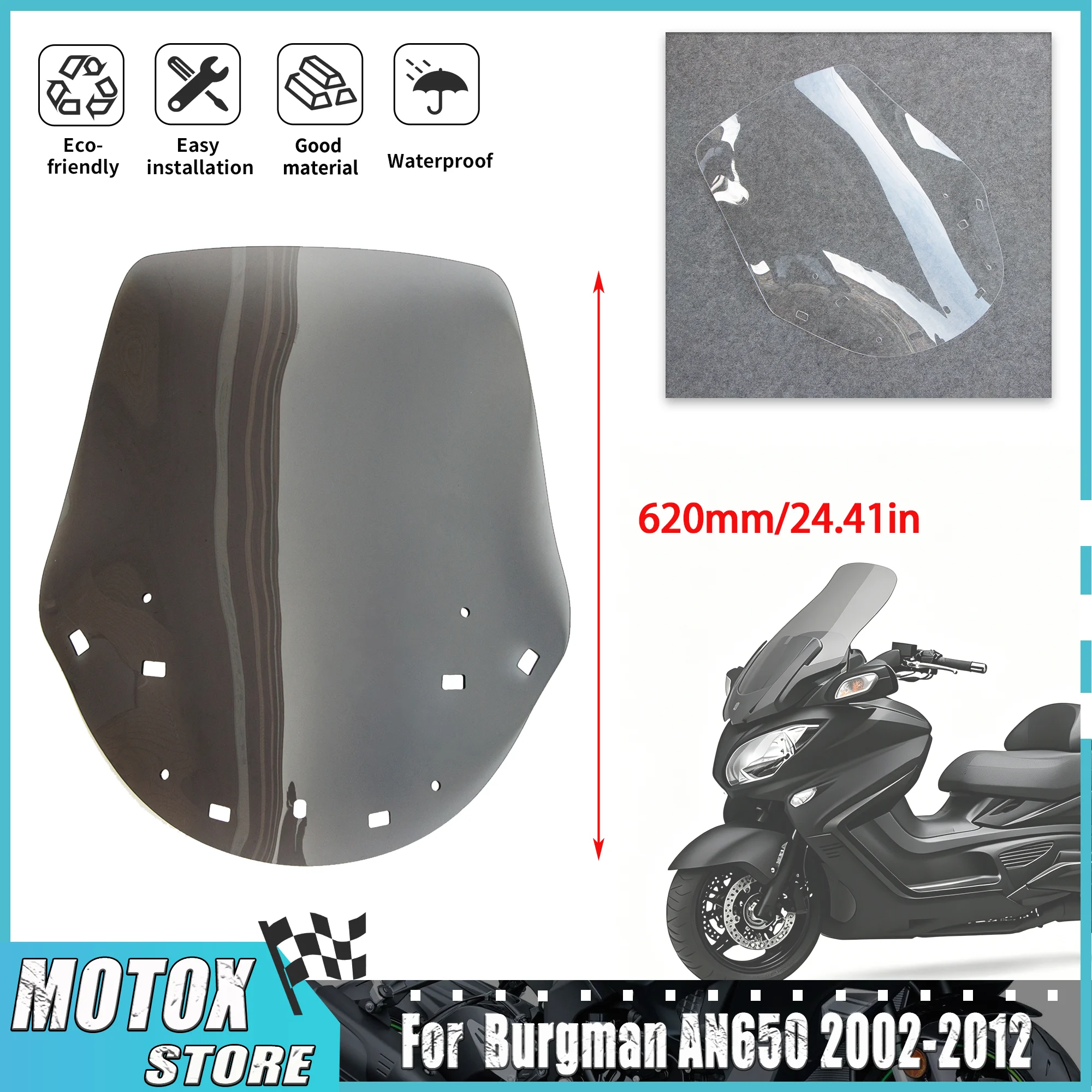Ветровое стекло 620 мм для мотоциклов Suzuki Skywave Burgman AN650 2002-2012 годов, аксессуары для мотоциклов, дефлектор AN 650, 03 04 05 06
Ветровое стекло 620 мм для мотоциклов Suzuki Skywave Burgman AN650 2002-2012 годов, аксессуары для мотоциклов, дефлектор AN 650, 03 04 05 06