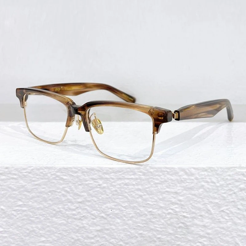 Classic Retro Square Glasses Frame for Men M-93 Series Summer 2023 Hand Made Striped Brown Acetate Myopia Eyeglasses Men Shades
Classic Retro Square Glasses Frame for Men M-93 Series Summer 2023 Hand Made Striped Brown Acetate Myopia Eyeglasses Men Shades