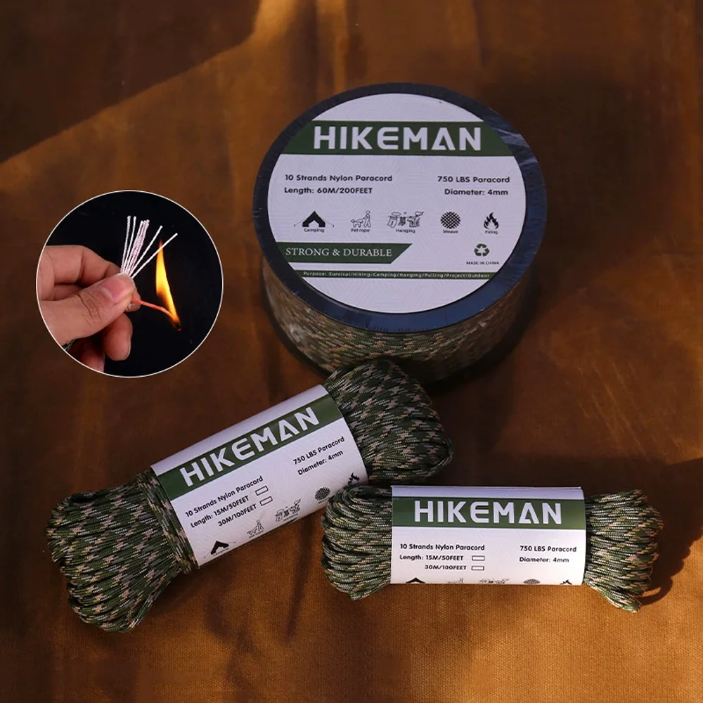 Mil-Spec 750 10-жильный светоотражающий паракорд для выживания, пожарная стартовая веревка для пеших прогулок, тактического использования, многоцелевой универсальный шнур NA164S
Mil-Spec 750 10-жильный светоотражающий паракорд для выживания, пожарная стартовая веревка для пеших прогулок, тактического использования, многоцелевой универсальный шнур NA164S