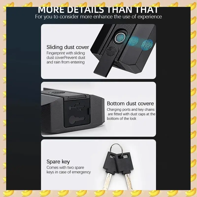 A45U Fingerprint Lock, USB Rechargeable, Smart Keyless Entry IP67 Waterproof With Key Backup And BT Ttlock APP
A45U Fingerprint Lock, USB Rechargeable, Smart Keyless Entry IP67 Waterproof With Key Backup And BT Ttlock APP