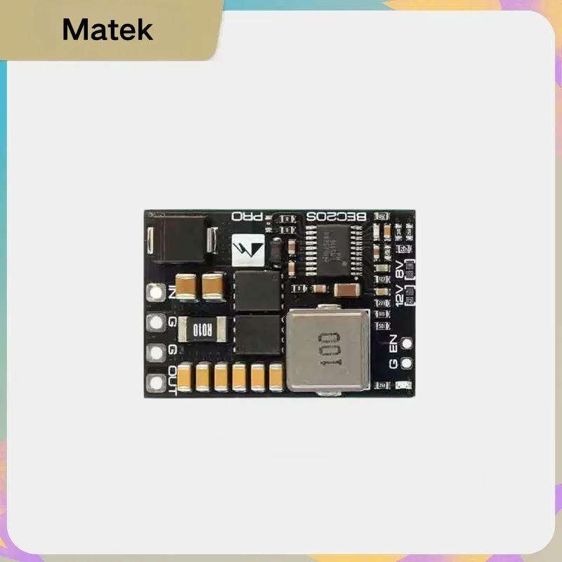 MatekSys BEC 20S-PRO 7-85V to 5V 8V 12V 5A, Step-Down Regulator Module for FPV Drone Racing, High Voltage RC Power Parts
MatekSys BEC 20S-PRO 7-85V to 5V 8V 12V 5A, Step-Down Regulator Module for FPV Drone Racing, High Voltage RC Power Parts