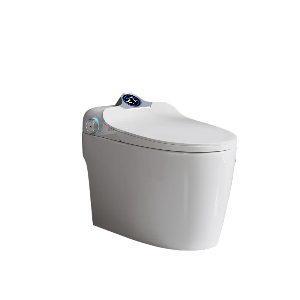 Smart Toilet Bidet Combo with Foot Sensor Open Cover/Seat, Self-Cleaning Nozzle, LED Display, Three Level Heated Seat/Airflow, Night Light, Knob Control, Soft Close, Auto Flush, with Remote Control
Smart Toilet Bidet Combo with Foot Sensor Open Cover/Seat, Self-Cleaning Nozzle, LED Display, Three Level Heated Seat/Airflow, Night Light, Knob Control, Soft Close, Auto Flush, with Remote Control