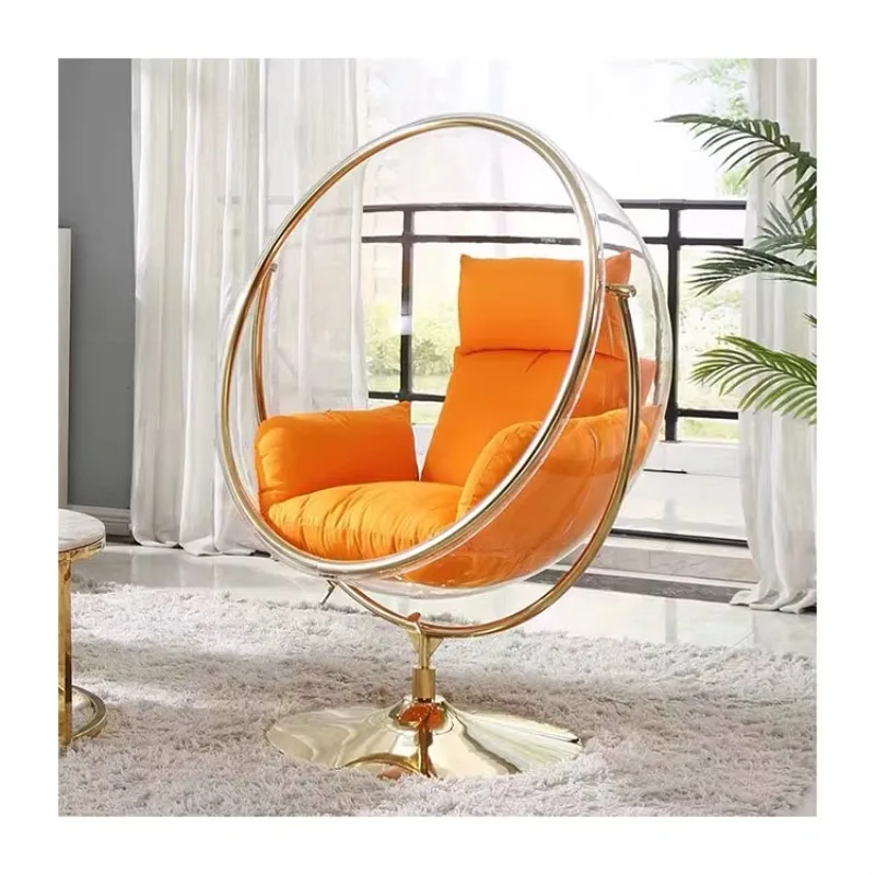 Modern popular garden furniture bubble chair golden egg hanging chair garden swing
Modern popular garden furniture bubble chair golden egg hanging chair garden swing