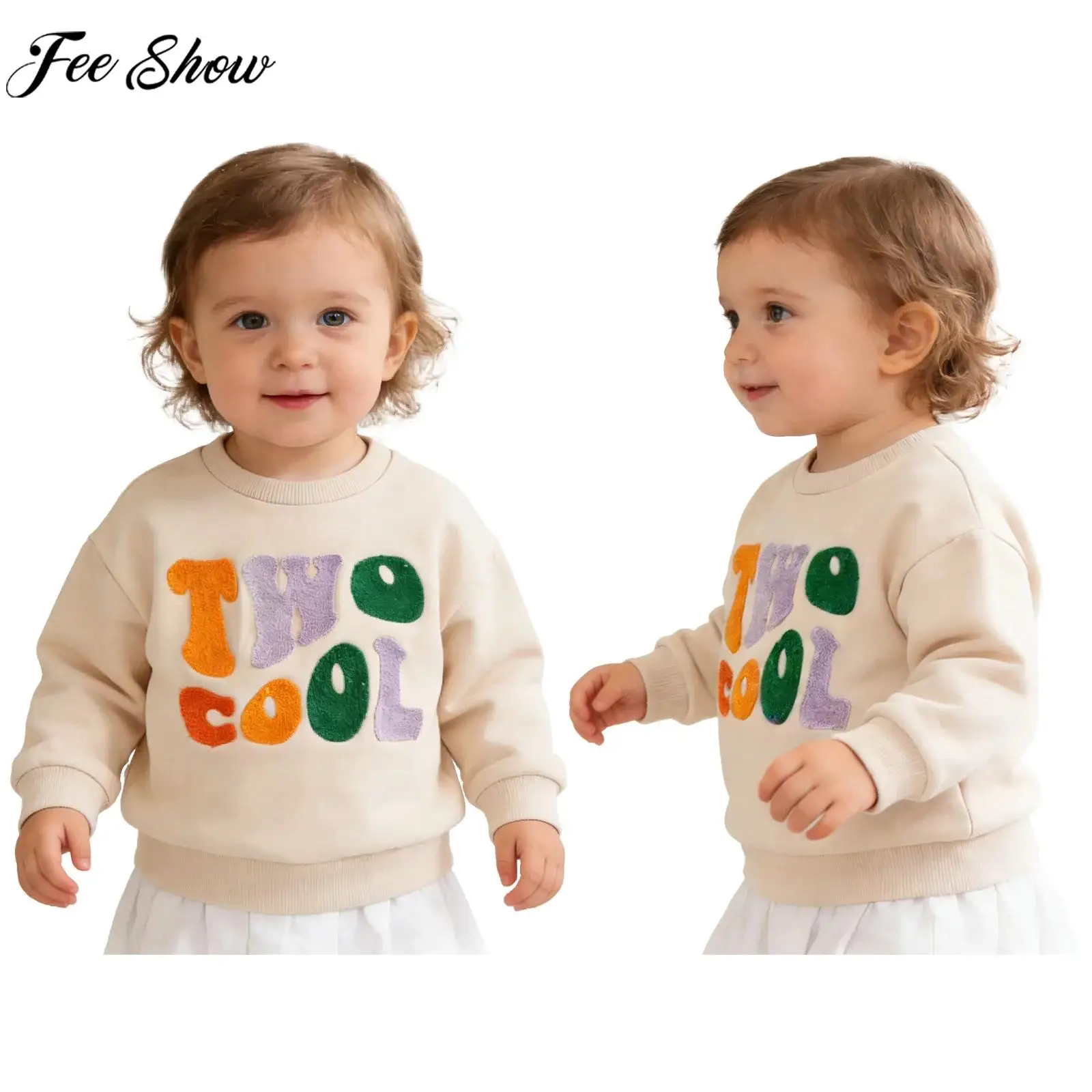 Весенне-осенний модный повседневный свитшот для маленьких мальчиков и девочек, одежда для вечеринки в честь 2-го дня рождения, пуловер с длинными рукавами и вышивкой букв, топы
Весенне-осенний модный повседневный свитшот для маленьких мальчиков и девочек, одежда для вечеринки в честь 2-го дня рождения, пуловер с длинными рукавами и вышивкой букв, топы