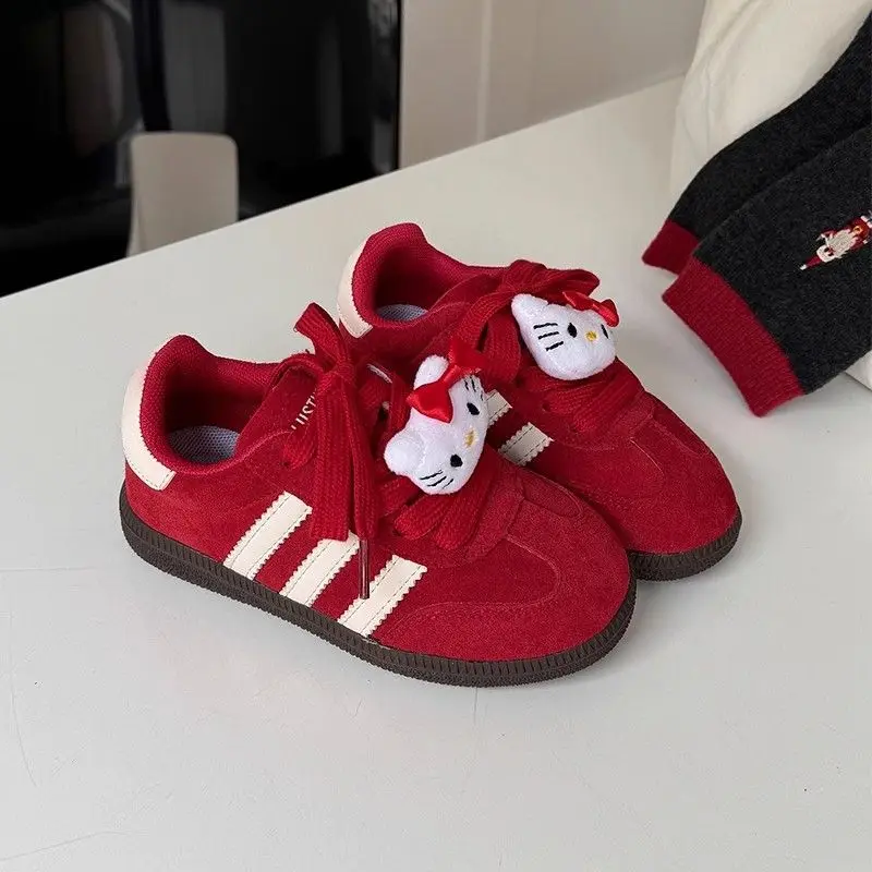 Hello Kitty Children Red Sneakers Sanrio Anime Girls Casual Sports Shoes Fashion Non-Slip Soft Sole Suede Trainers Sneakers Gift
Hello Kitty Children Red Sneakers Sanrio Anime Girls Casual Sports Shoes Fashion Non-Slip Soft Sole Suede Trainers Sneakers Gift