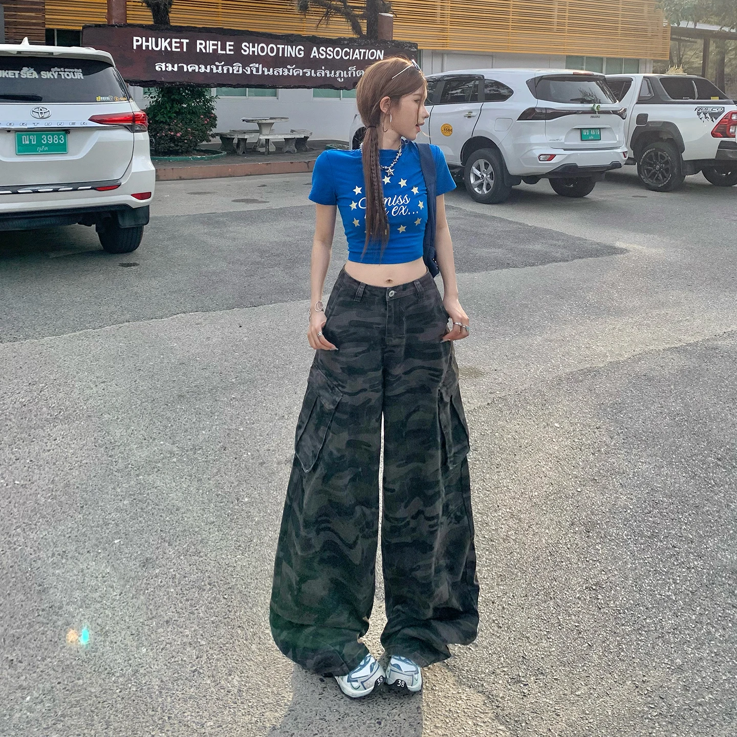 Womens Pants Baggy Jeans Loose Trousers Camouflage Cargo Wide Leg Retro American Style Casual Streetwear High Quality
Womens Pants Baggy Jeans Loose Trousers Camouflage Cargo Wide Leg Retro American Style Casual Streetwear High Quality