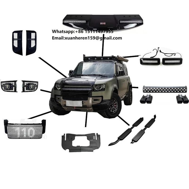 Комплект автомобильных аксессуаров для Land Rover Range Rover с улучшенными характеристиками: багажник на крышу, лестница, боковая палатка.
Комплект автомобильных аксессуаров для Land Rover Range Rover с улучшенными характеристиками: багажник на крышу, лестница, боковая палатка.