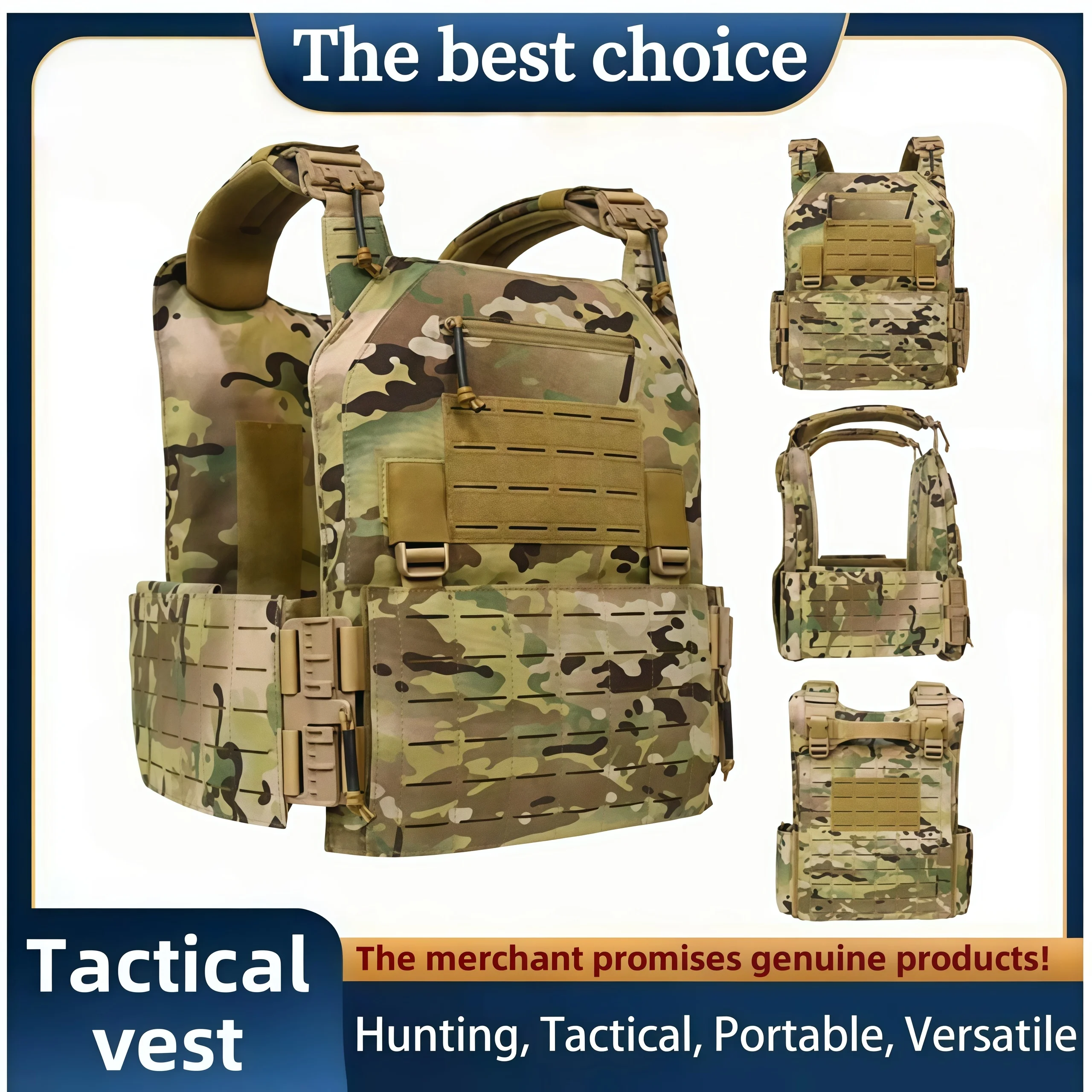 Tactical Vest 6094 Fast detachable light laser cut outdoor hunting black gear carry vest of high quality 1000d nylon
Tactical Vest 6094 Fast detachable light laser cut outdoor hunting black gear carry vest of high quality 1000d nylon