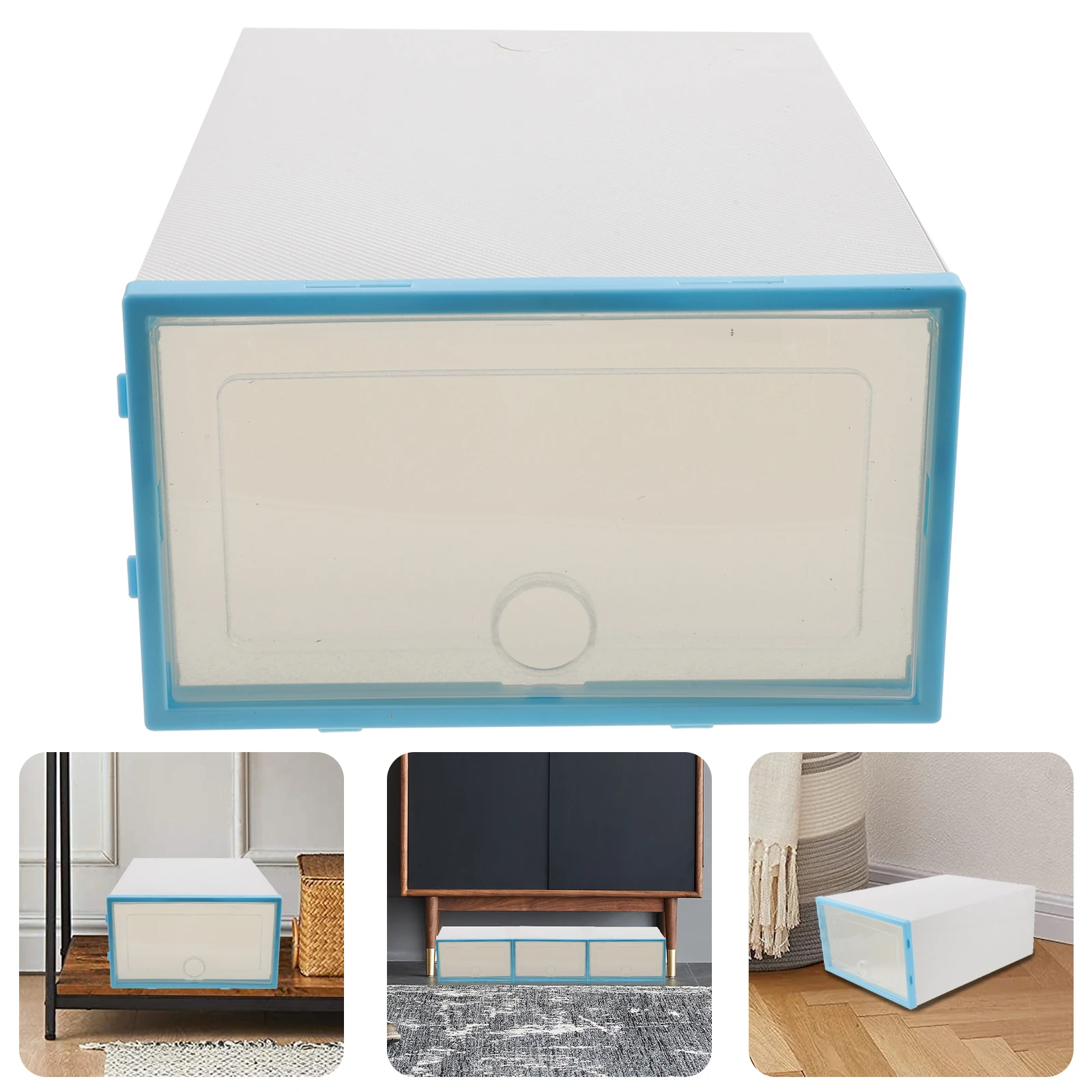 6pcs Stackable Shoe Box Thickened Transparent Plastic Shoes Storage Container Space Saving For Small Rooms Dorms White
6pcs Stackable Shoe Box Thickened Transparent Plastic Shoes Storage Container Space Saving For Small Rooms Dorms White