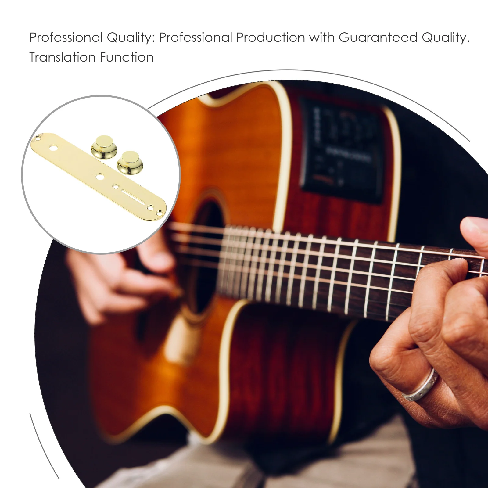 1 Set Electric Guitar Knobs Metal Plastic Volume Control Caps Tone Potentiometer Replacement Parts For Guitar Bass Instrument
1 Set Electric Guitar Knobs Metal Plastic Volume Control Caps Tone Potentiometer Replacement Parts For Guitar Bass Instrument