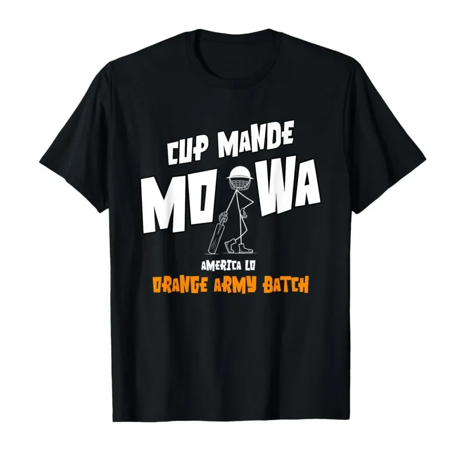 Cup Mande Mowa Orange Army Telugu Cricket Meme T-shirt For Men Women 100% Cotton T Shirts Short Sleeve Tops 0413-1
Cup Mande Mowa Orange Army Telugu Cricket Meme T-shirt For Men Women 100% Cotton T Shirts Short Sleeve Tops 0413-1