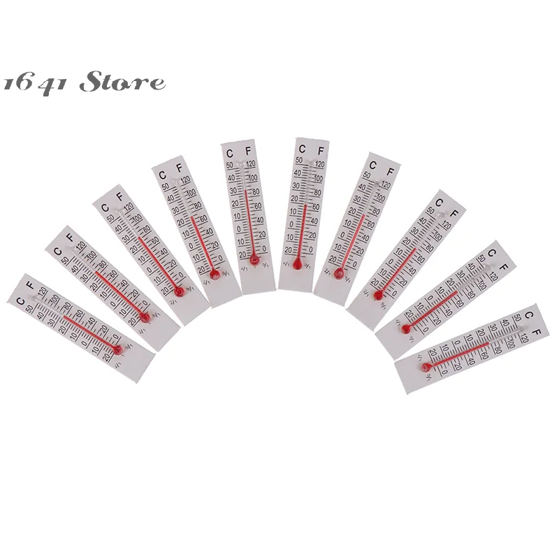 (NEW)10Pcs 5cmX1.1cm Miniature Paper Cardboard Thermometer Indoor -20-50 Celsius
(NEW)10Pcs 5cmX1.1cm Miniature Paper Cardboard Thermometer Indoor -20-50 Celsius