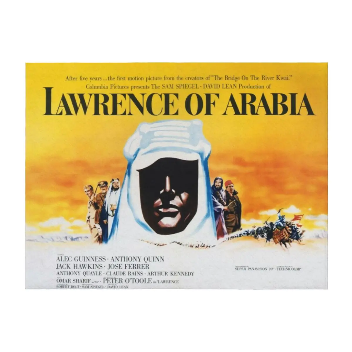 Lawrence of Arabia Vintage Movie Poster Throw Blanket Travel Luxury St Plaid on the sofa Weighted Blankets
Lawrence of Arabia Vintage Movie Poster Throw Blanket Travel Luxury St Plaid on the sofa Weighted Blankets