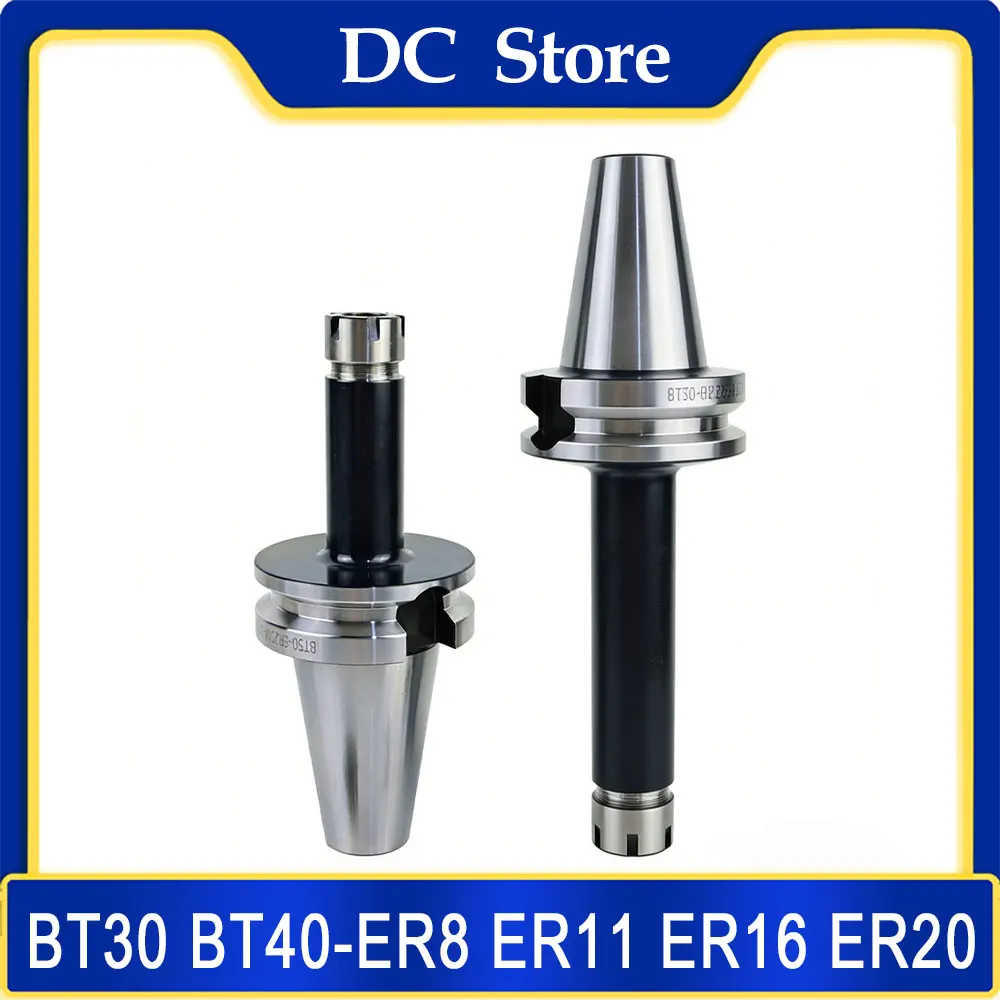 BT30 BT40 ER Tool Holder M-Type Nut ER8M ER11M ER16M ER20M ER25M CNC Deep Cavity Machining Tool Holder
BT30 BT40 ER Tool Holder M-Type Nut ER8M ER11M ER16M ER20M ER25M CNC Deep Cavity Machining Tool Holder