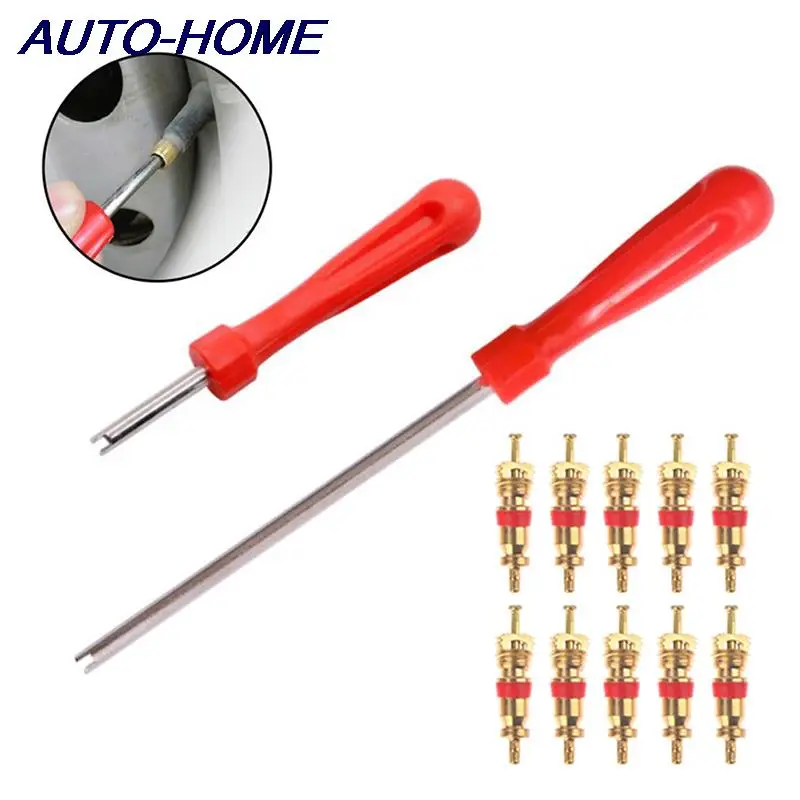 Tire Valve Core Removal Tools Wrench Plastic Handle Iron Plated Wrench Core Repair Hand Tool for Car Bike Bicycle Motorcycle
Tire Valve Core Removal Tools Wrench Plastic Handle Iron Plated Wrench Core Repair Hand Tool for Car Bike Bicycle Motorcycle