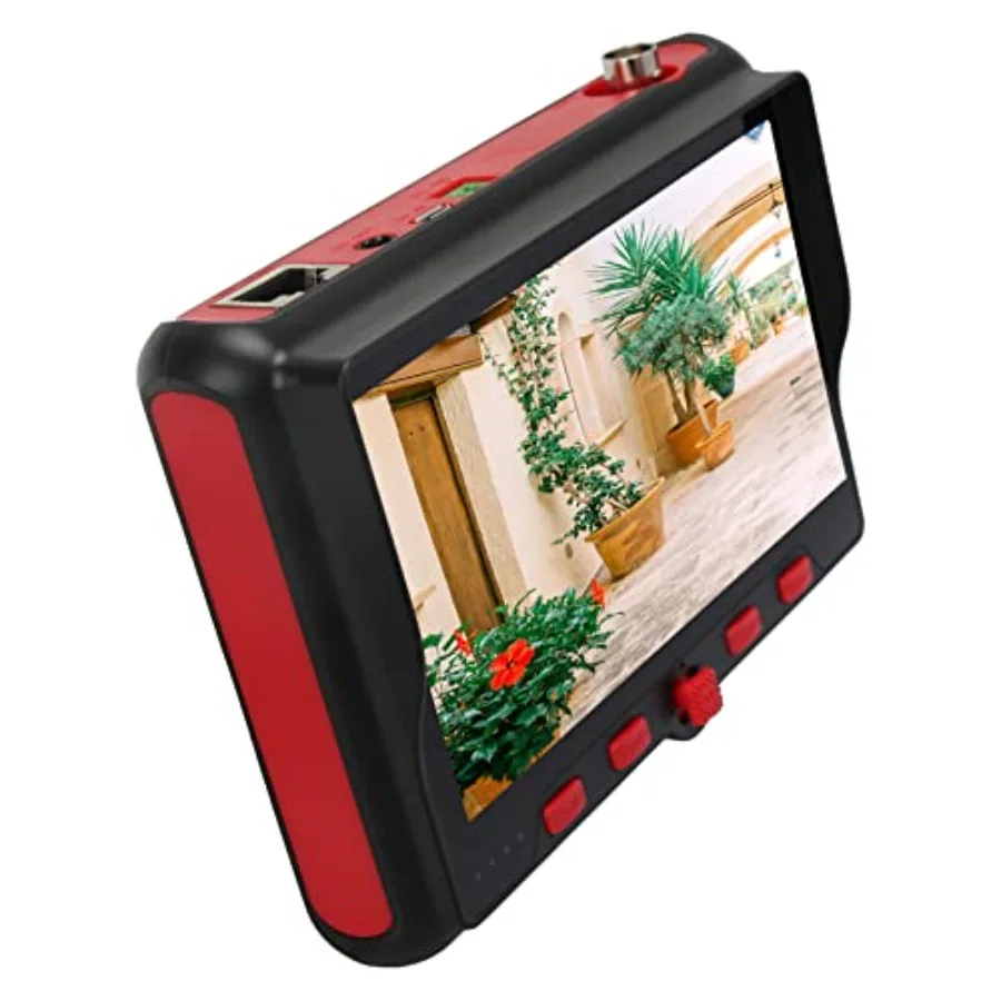 CCTV installation and troubleshooting: wrist-mounted analog camera monitor tester, ABS plastic, black, 5-inch display with buil
CCTV installation and troubleshooting: wrist-mounted analog camera monitor tester, ABS plastic, black, 5-inch display with buil