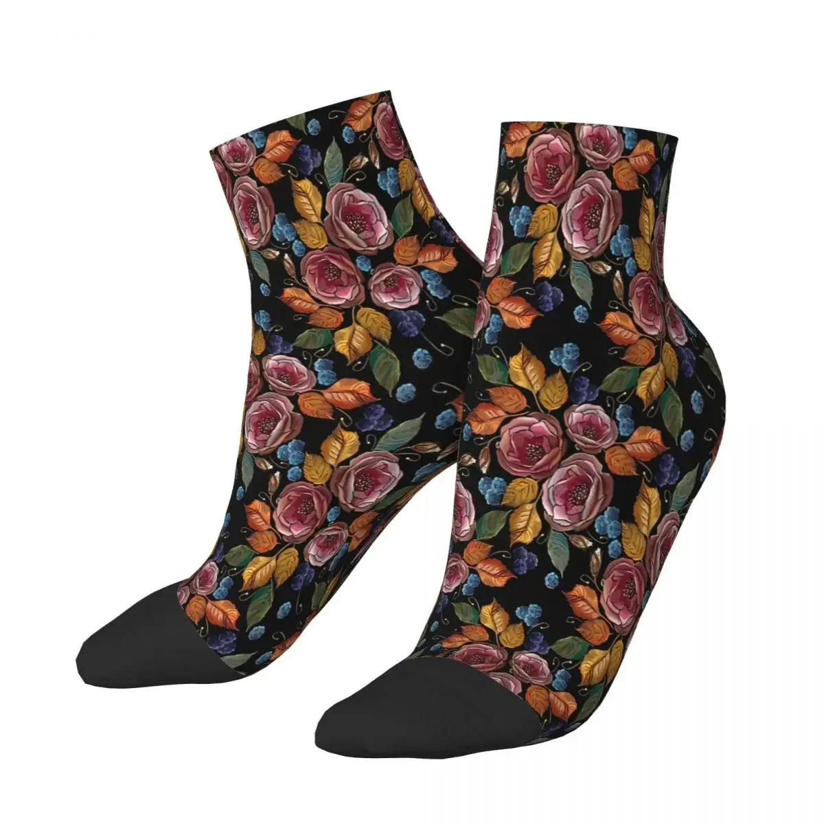 Roses And Blackberry Embroidery Flowers Ankle Socks Male Mens Women Winter Stockings Printed
Roses And Blackberry Embroidery Flowers Ankle Socks Male Mens Women Winter Stockings Printed