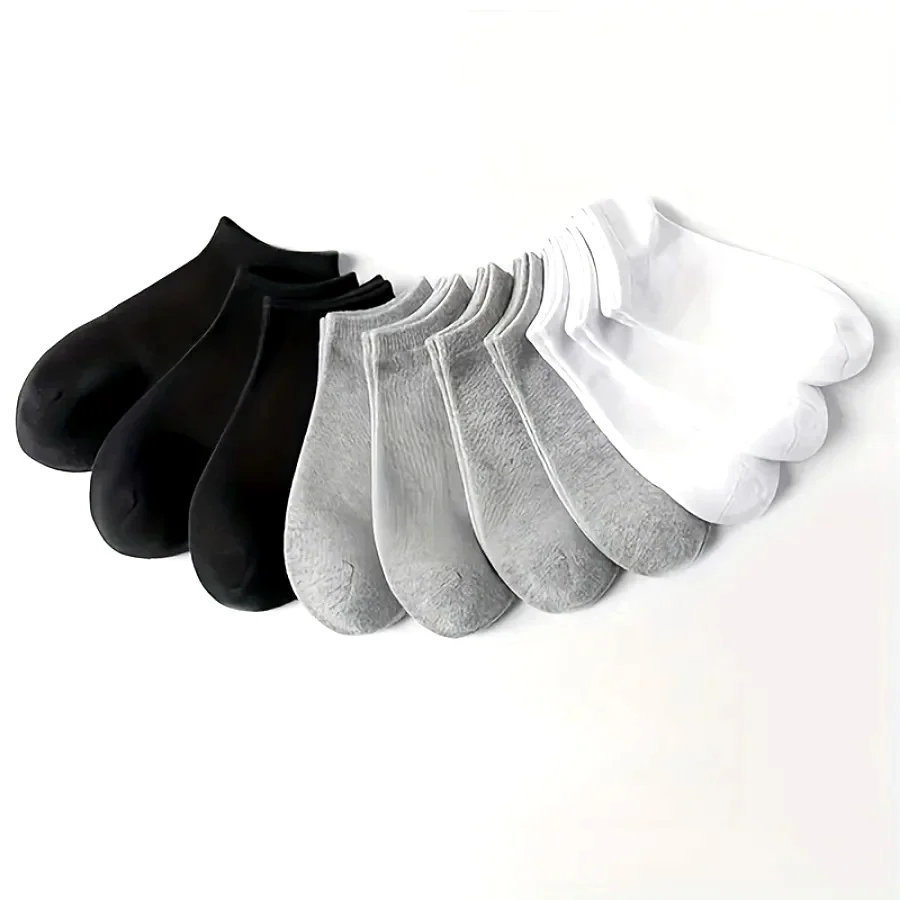 10 Pairs of Thin Socks - Black/white/gray, Ankle Socks for Men and Women, Sweat Absorbing and Soft, Suitable for Daily Wear
10 Pairs of Thin Socks - Black/white/gray, Ankle Socks for Men and Women, Sweat Absorbing and Soft, Suitable for Daily Wear