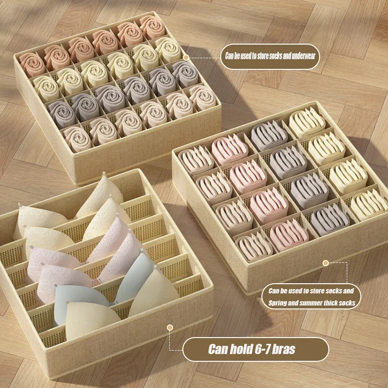 3PCS Non-Woven Underwear Socks Organizer Box, Drawer Storage for Closet Bedroom Home, Portable Clothes Storage Set Accessories
3PCS Non-Woven Underwear Socks Organizer Box, Drawer Storage for Closet Bedroom Home, Portable Clothes Storage Set Accessories
