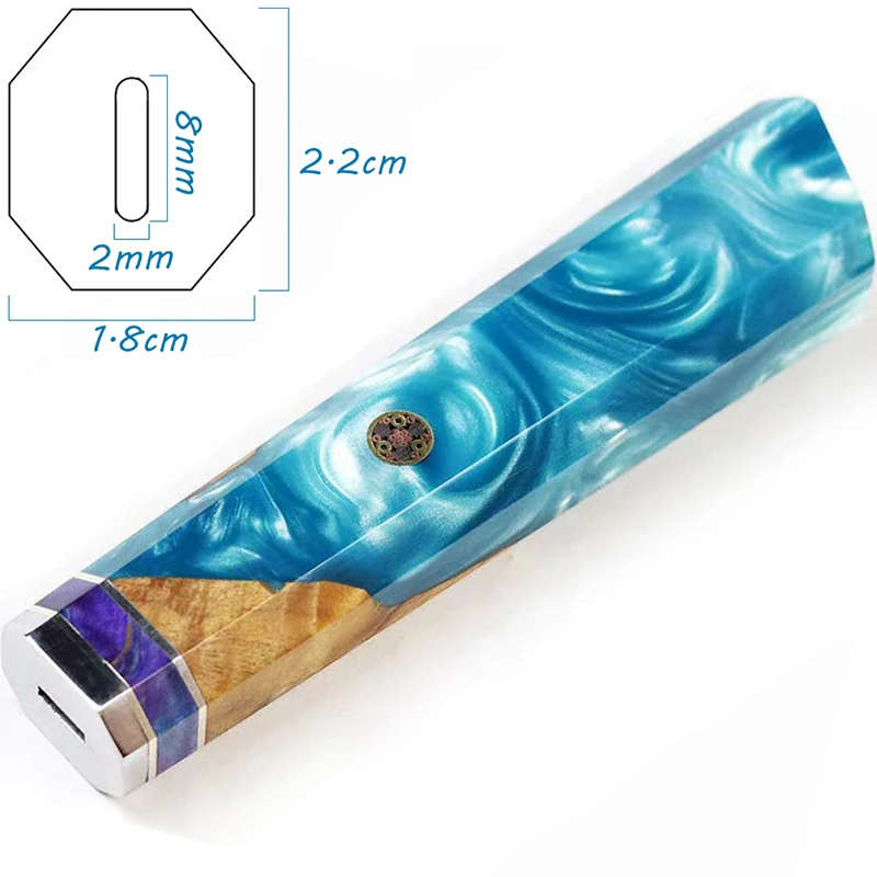 Professional DIY Knife Handle Chef Cooking Knives Accessories Santoku Slicing Japanese Fish Raw Knife Handle Octagonal Resin
Professional DIY Knife Handle Chef Cooking Knives Accessories Santoku Slicing Japanese Fish Raw Knife Handle Octagonal Resin