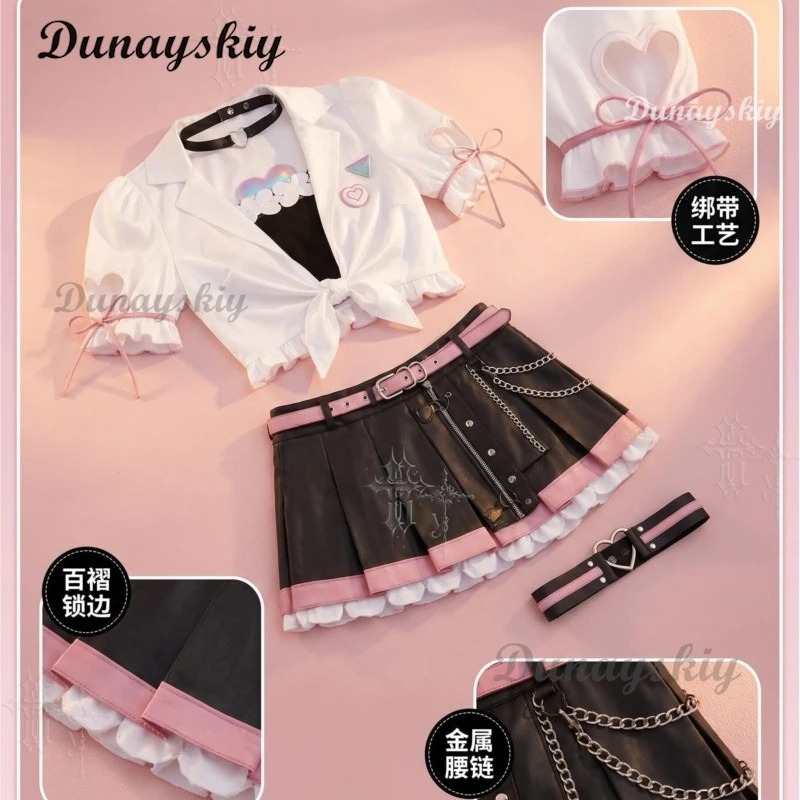 Kawaii Hotsweet Aemeath Lolita Cosplay Suit Wuthering Waves Bandage Ruffled Mini Skirt Y2K Gothic Outfit
Kawaii Hotsweet Aemeath Lolita Cosplay Suit Wuthering Waves Bandage Ruffled Mini Skirt Y2K Gothic Outfit
