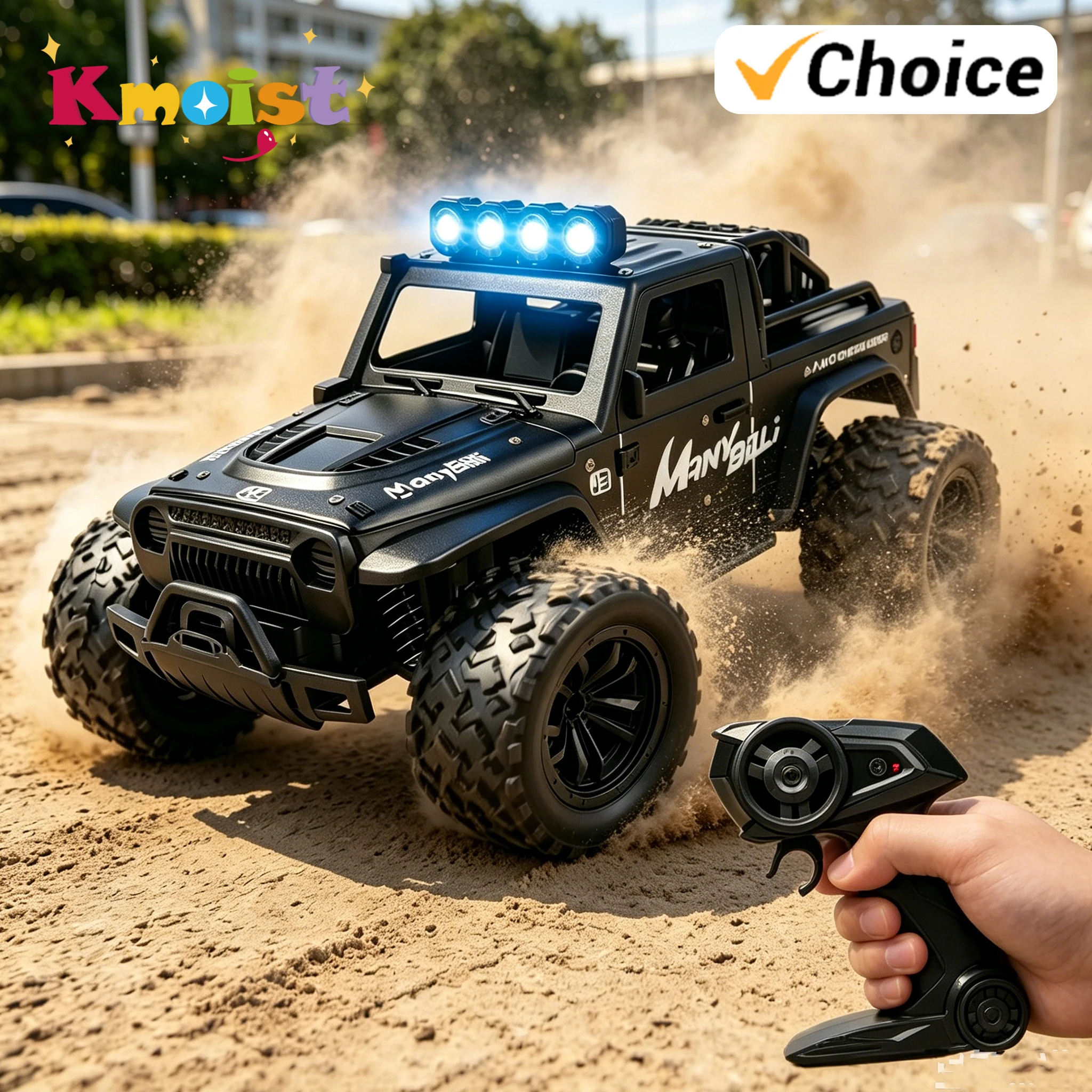1/16 RC Car Alloy High Speed Off-Road Truck Vehicle with Music Sound and LED Lights 2.4G Remote Control Cars Outdoor Toy for Boy
1/16 RC Car Alloy High Speed Off-Road Truck Vehicle with Music Sound and LED Lights 2.4G Remote Control Cars Outdoor Toy for Boy