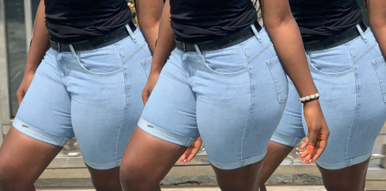 New Fashion Street Style Solid Color High Waist Slim Denim Shorts Ladies Jeans Women's Clothing
New Fashion Street Style Solid Color High Waist Slim Denim Shorts Ladies Jeans Women's Clothing