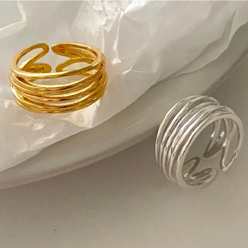 Original 925 Sterling Silver Interware Lines Rings For Women Counple Wedding Engagement Silver Women's Vintage Ring Fine Jewelry 
Original 925 Sterling Silver Interware Lines Rings For Women Counple Wedding Engagement Silver Women's Vintage Ring Fine Jewelry