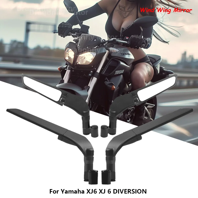 For Yamaha XJ6 XJ 6 DIVERSION Universal Motorcycle Mirror Wind Wing side Rearview Reversing mirror
For Yamaha XJ6 XJ 6 DIVERSION Universal Motorcycle Mirror Wind Wing side Rearview Reversing mirror