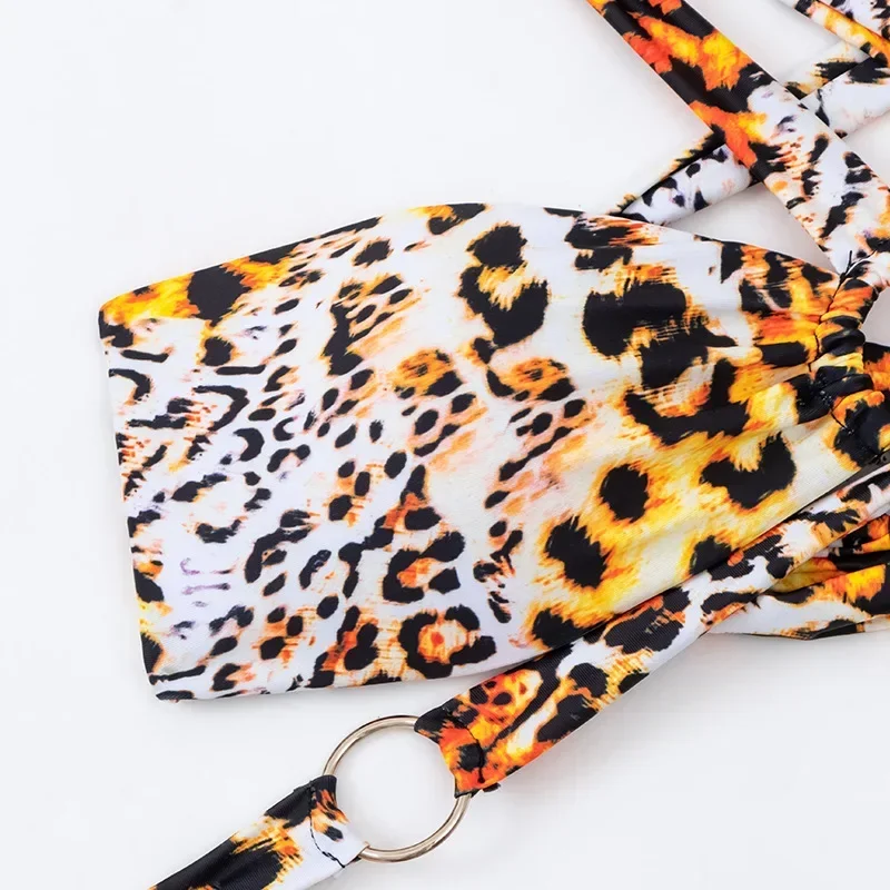2025 Sexy Leopard Bikini Halter Cross Strings Women Swimsuit Female Swimwear Thong Bikinis Set Brazilian Beach Bathing Suit Swim
2025 Sexy Leopard Bikini Halter Cross Strings Women Swimsuit Female Swimwear Thong Bikinis Set Brazilian Beach Bathing Suit Swim