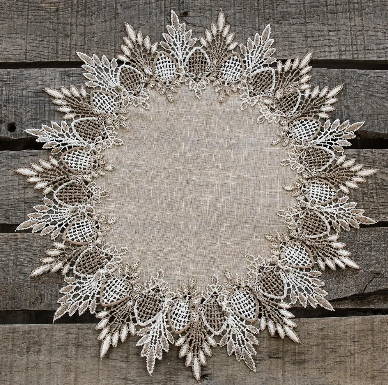 Set of 4 Pcs Lace Doily Neutral Earth Tones Table Topper Scarf Place Mat Round Doily
Set of 4 Pcs Lace Doily Neutral Earth Tones Table Topper Scarf Place Mat Round Doily