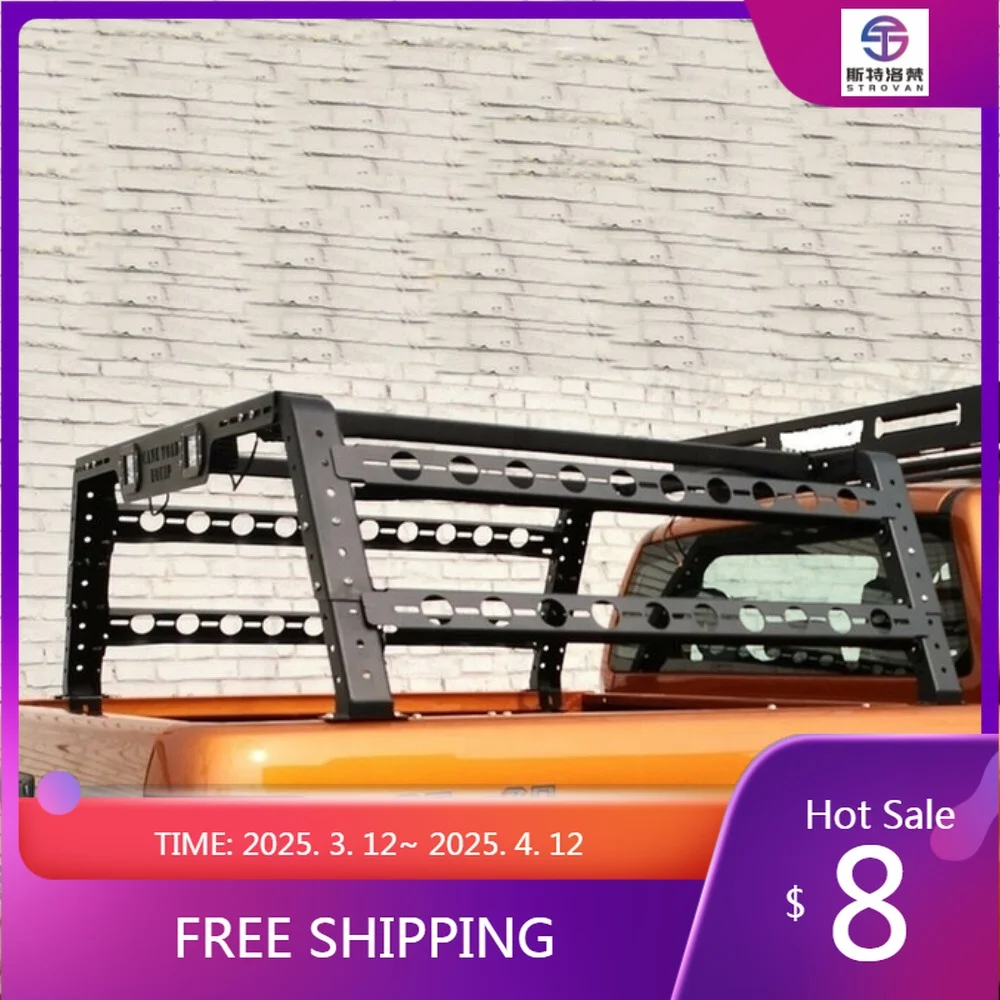 Deren High Quality Overland Rack Land Frame Pickup Rear Bucket Custom Universal Anti-Roll Frame Roof Rack Adjustable Iron Bar
Deren High Quality Overland Rack Land Frame Pickup Rear Bucket Custom Universal Anti-Roll Frame Roof Rack Adjustable Iron Bar